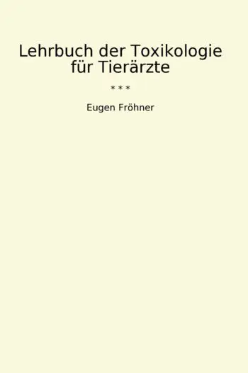 Lehrbuch der Toxikologie für Tierärzte