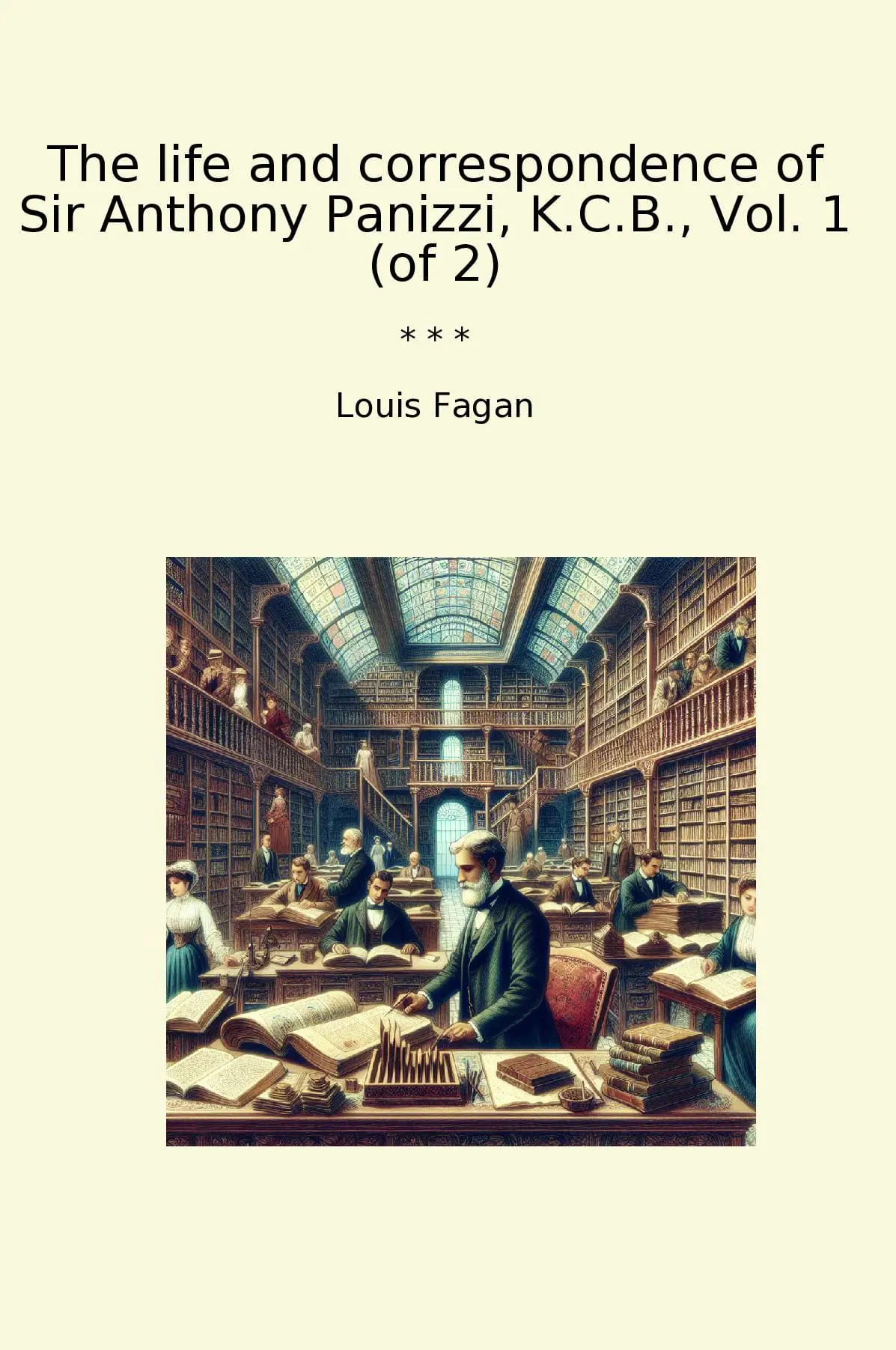 The life and correspondence of Sir Anthony Panizzi, K.C.B., Vol. 1 (of 2)