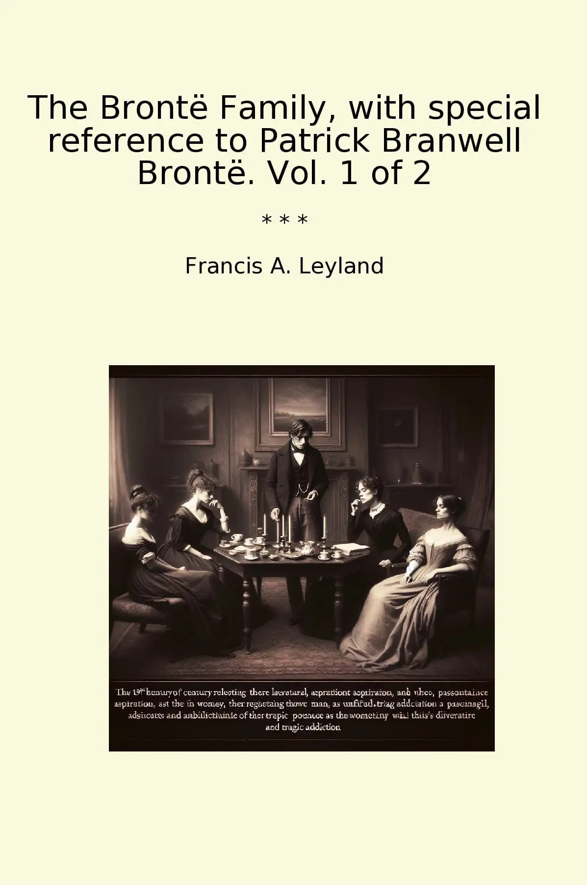 The Brontë Family, with special reference to Patrick Branwell Brontë. Vol. 1 of 2