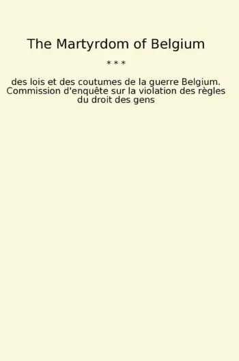 The Martyrdom of Belgium