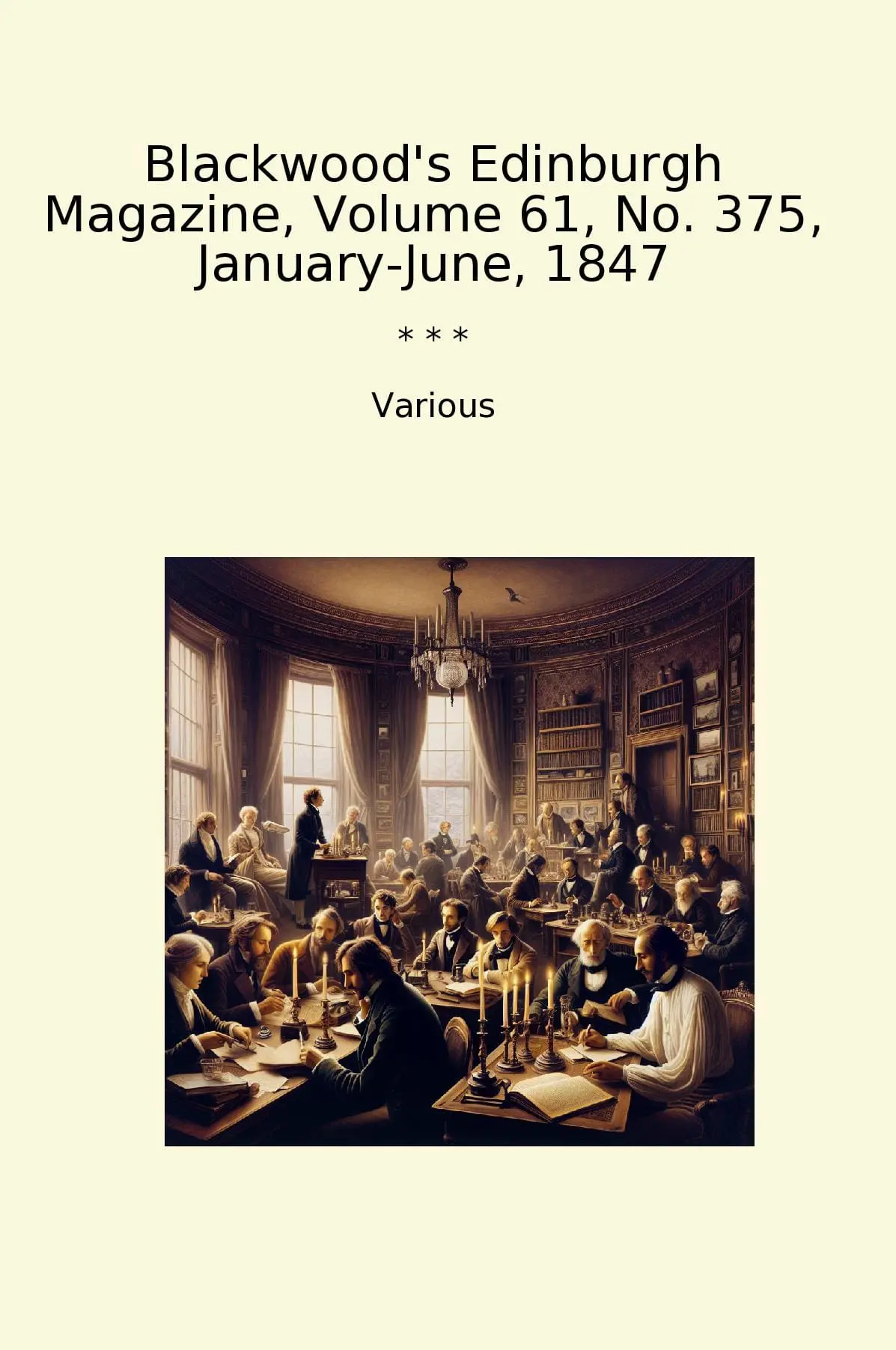 Blackwood's Edinburgh Magazine, Volume 61, No. 375, January-June, 1847