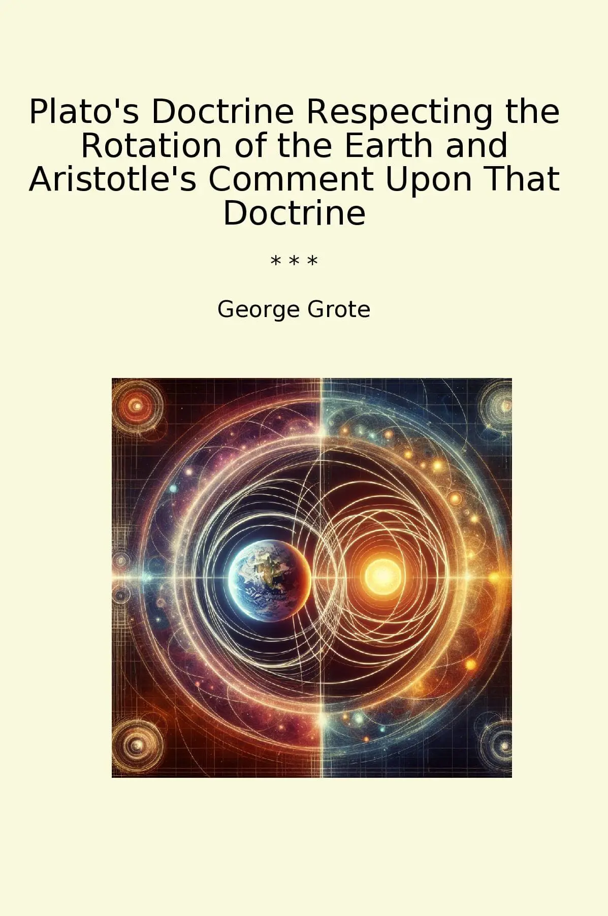 Plato's Doctrine Respecting the Rotation of the Earth and Aristotle's Comment Upon That Doctrine