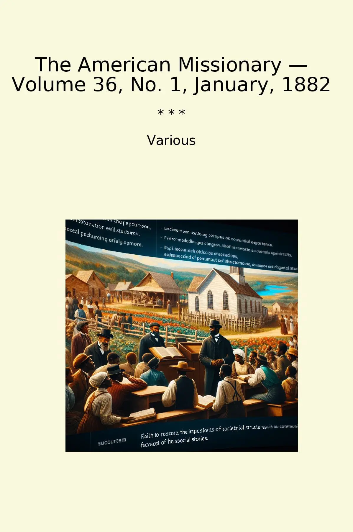 The American Missionary — Volume 36, No. 1, January, 1882