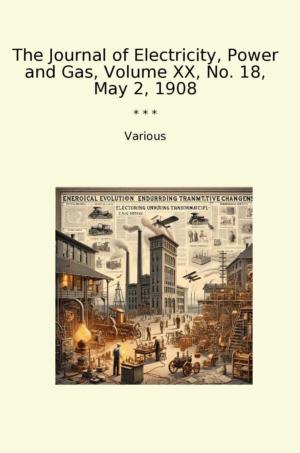 The Journal of Electricity, Power and Gas, Volume XX, No. 18, May 2, 1908