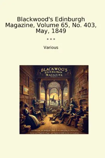 Blackwood's Edinburgh Magazine, Volume 65, No. 403, May, 1849