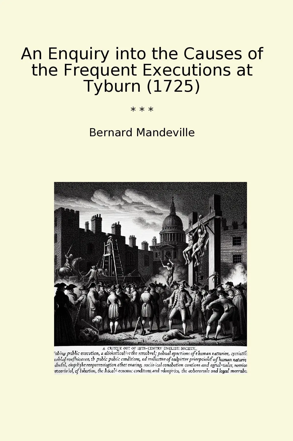 An Enquiry into the Causes of the Frequent Executions at Tyburn (1725)