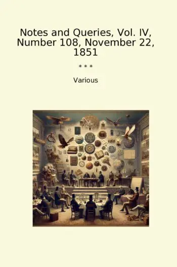 Notes and Queries, Vol. IV, Number 108, November 22, 1851