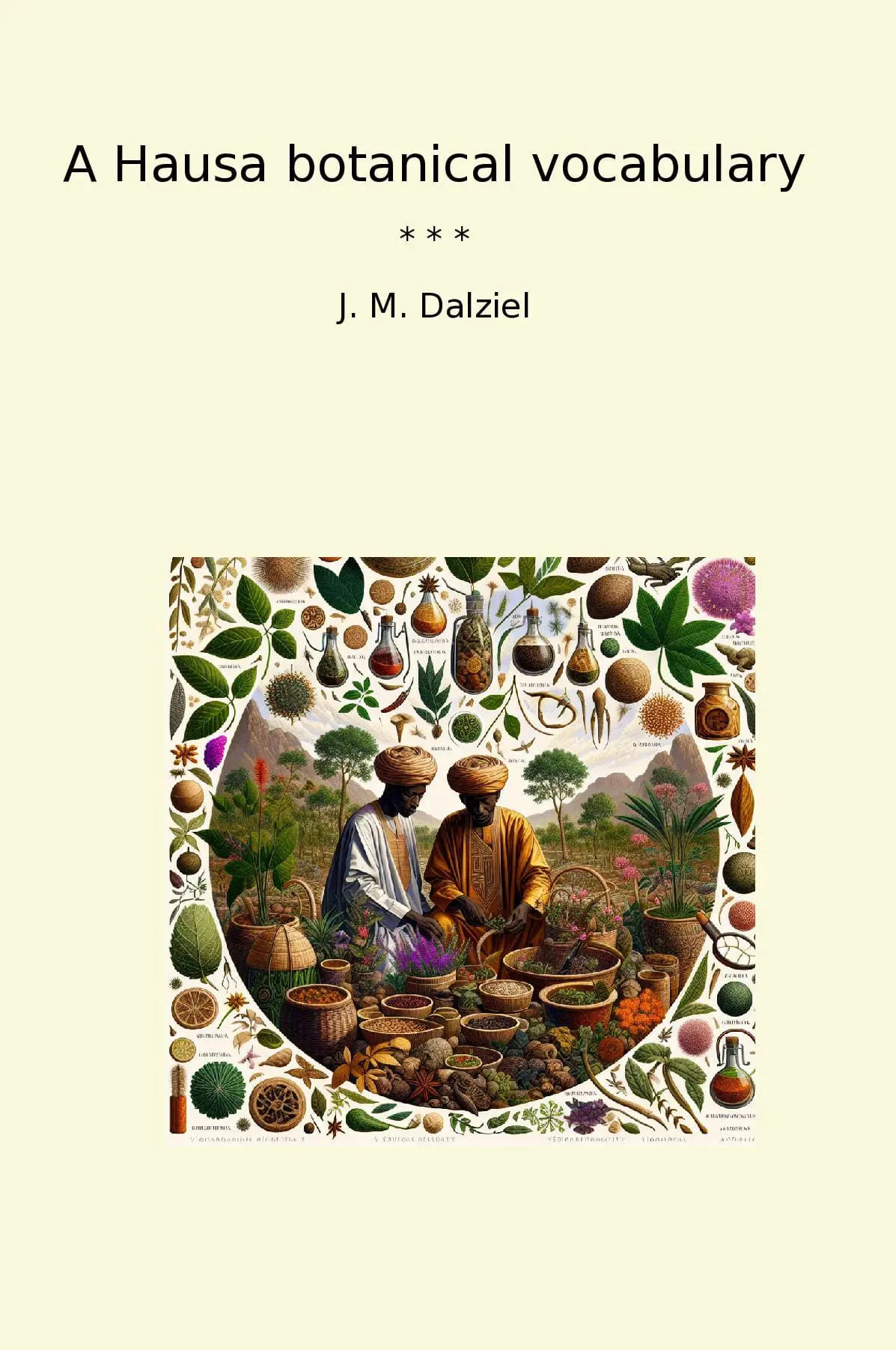 A Hausa botanical vocabulary