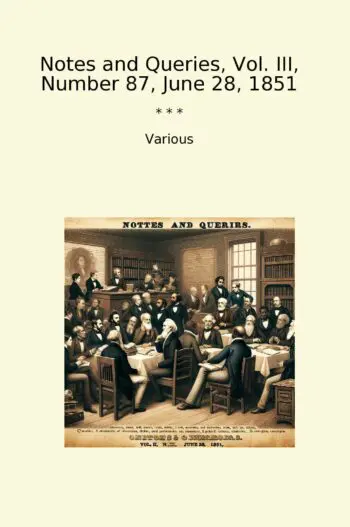Notes and Queries, Vol. III, Number 87, June 28, 1851