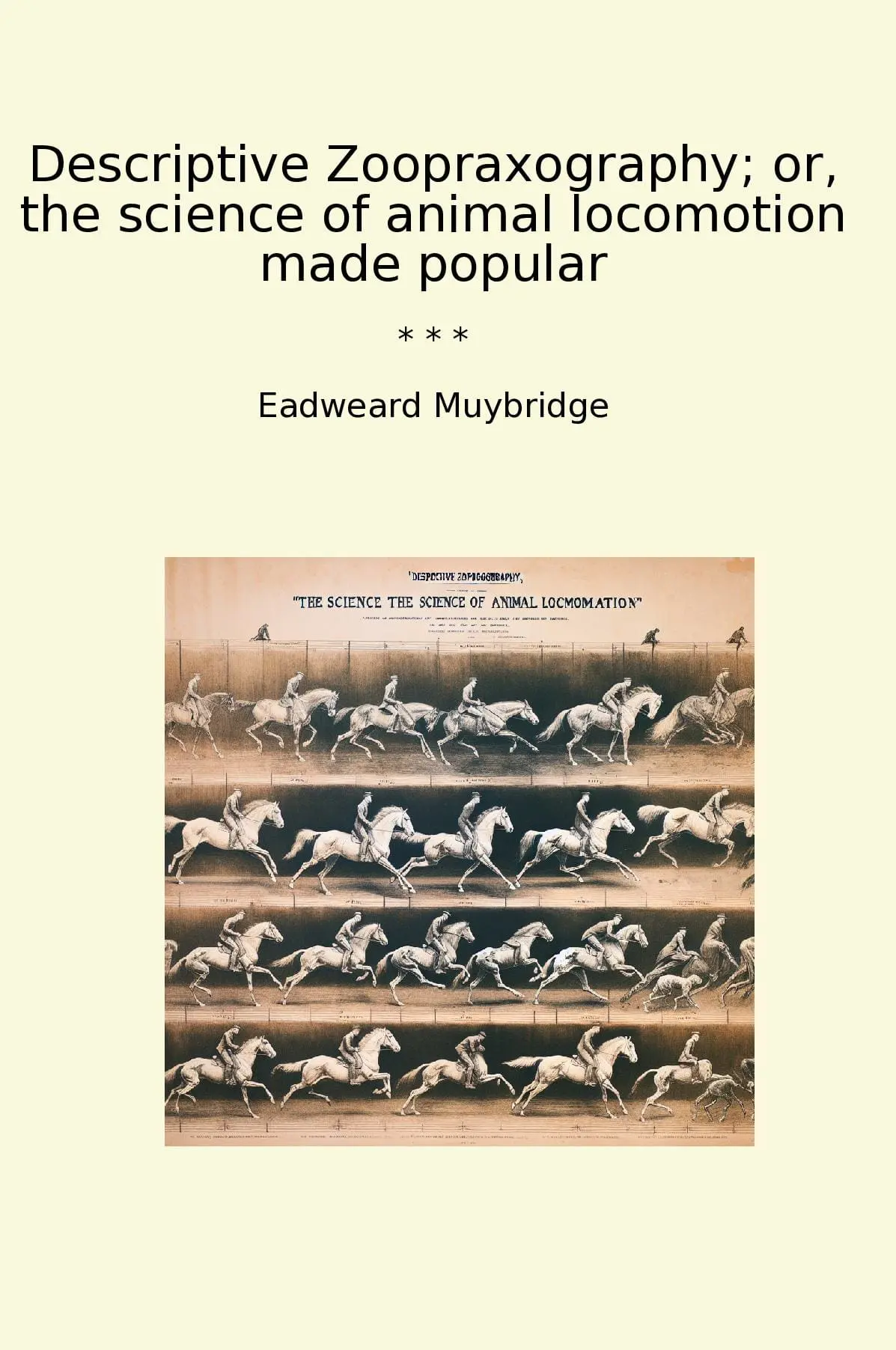 Descriptive Zoopraxography; or, the science of animal locomotion made popular