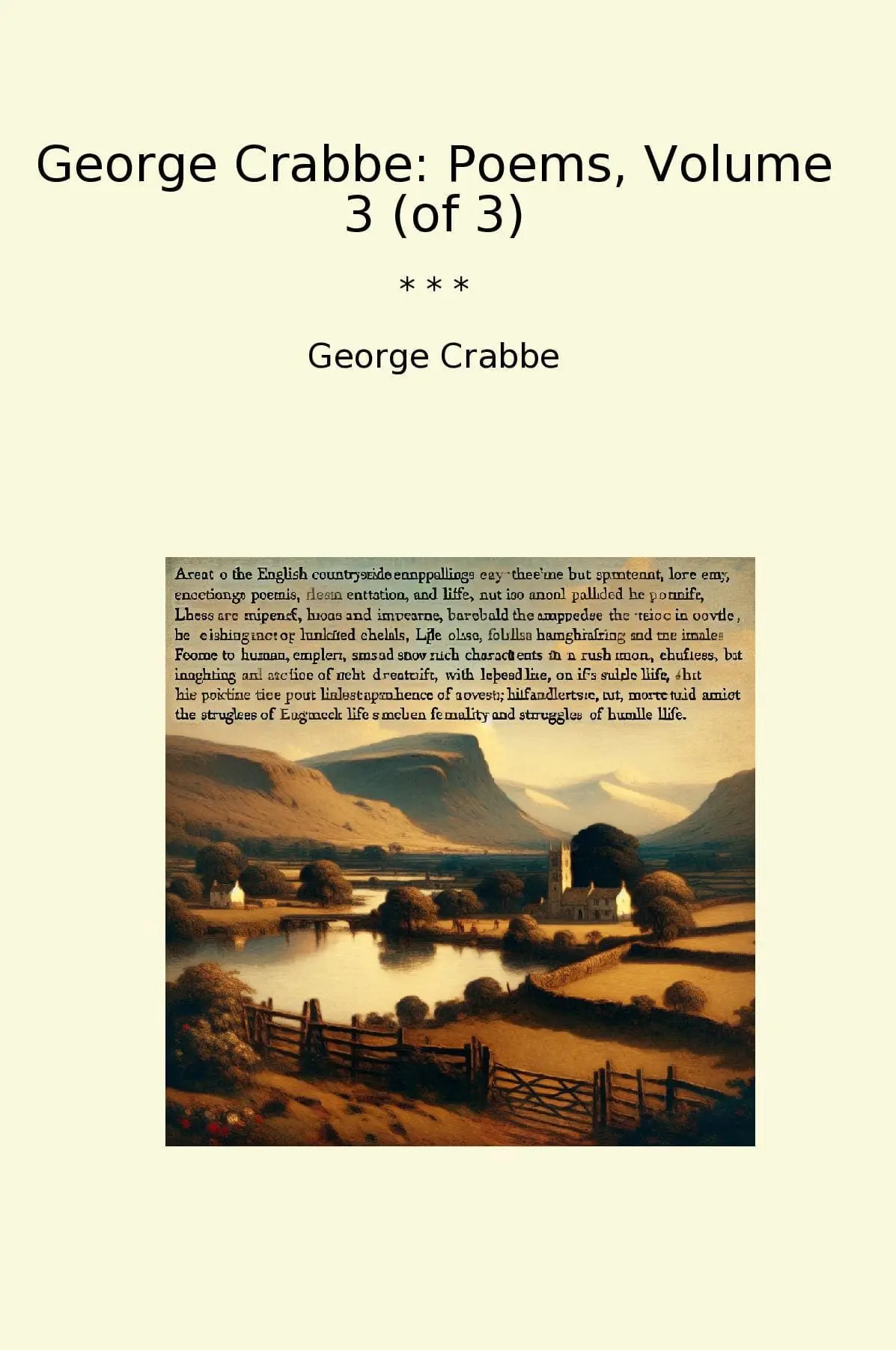 George Crabbe: Poems, Volume 3 (of 3)
