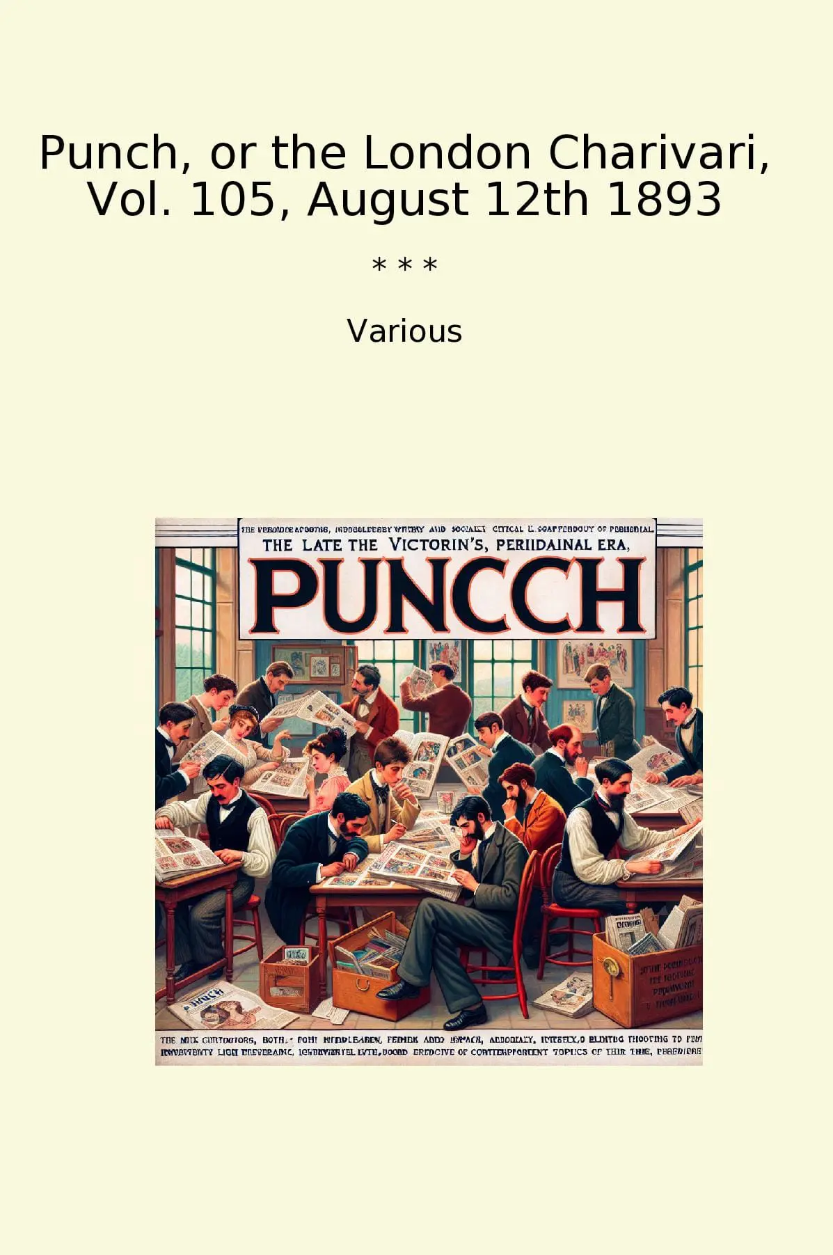 Punch, or the London Charivari, Vol. 105, August 12th 1893