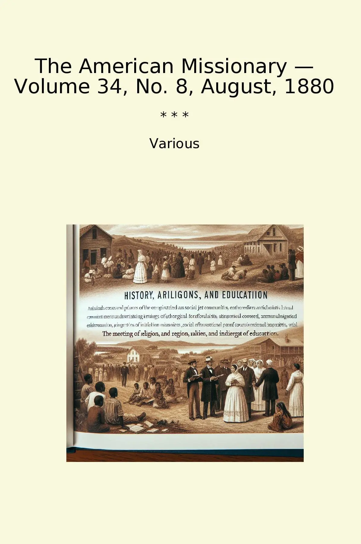 The American Missionary — Volume 34, No. 8, August, 1880