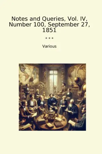 Notes and Queries, Vol. IV, Number 100, September 27, 1851
