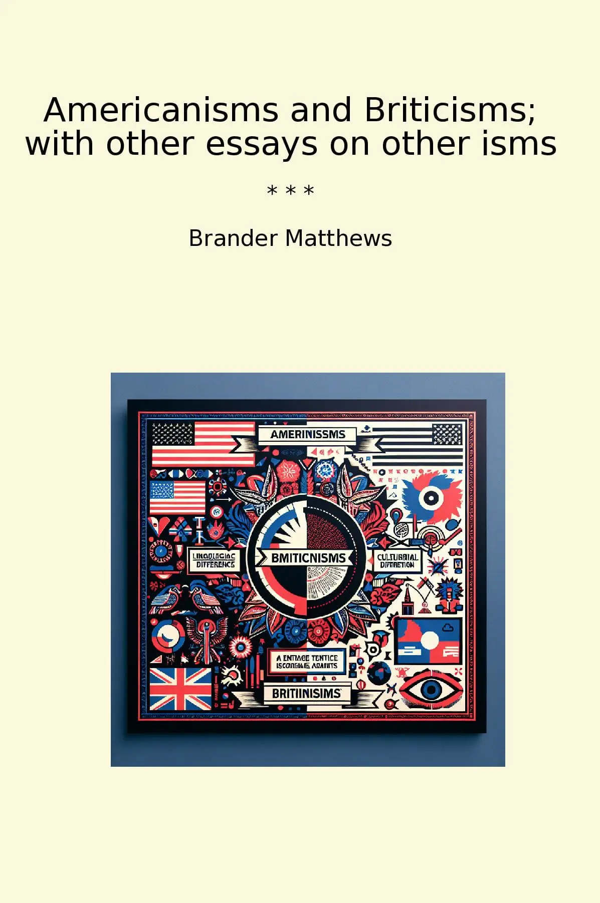 Americanisms and Briticisms; with other essays on other isms