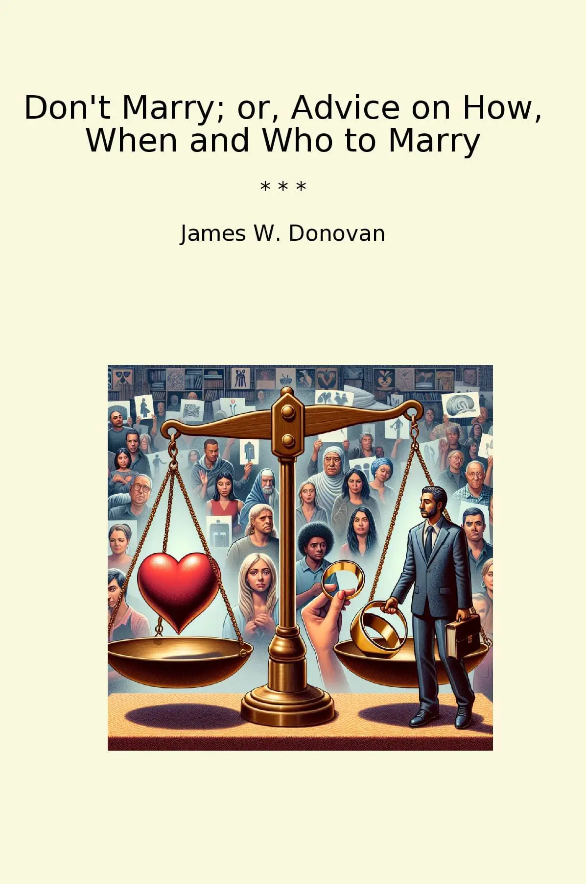 Don't Marry; or, Advice on How, When and Who to Marry