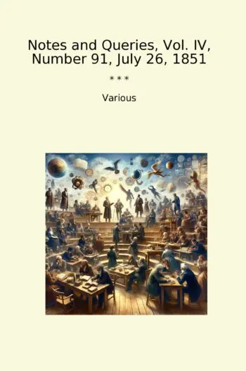 Notes and Queries, Vol. IV, Number 91, July 26, 1851