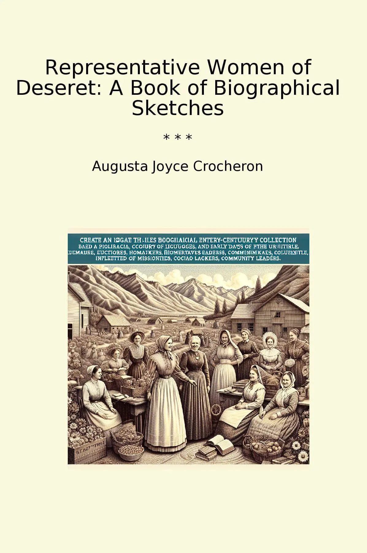 Representative Women of Deseret: A Book of Biographical Sketches