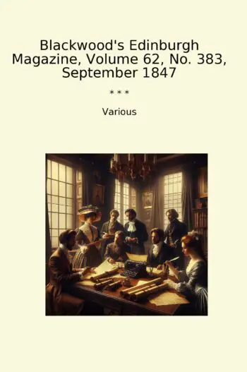 Blackwood's Edinburgh Magazine, Volume 62, No. 383, September 1847
