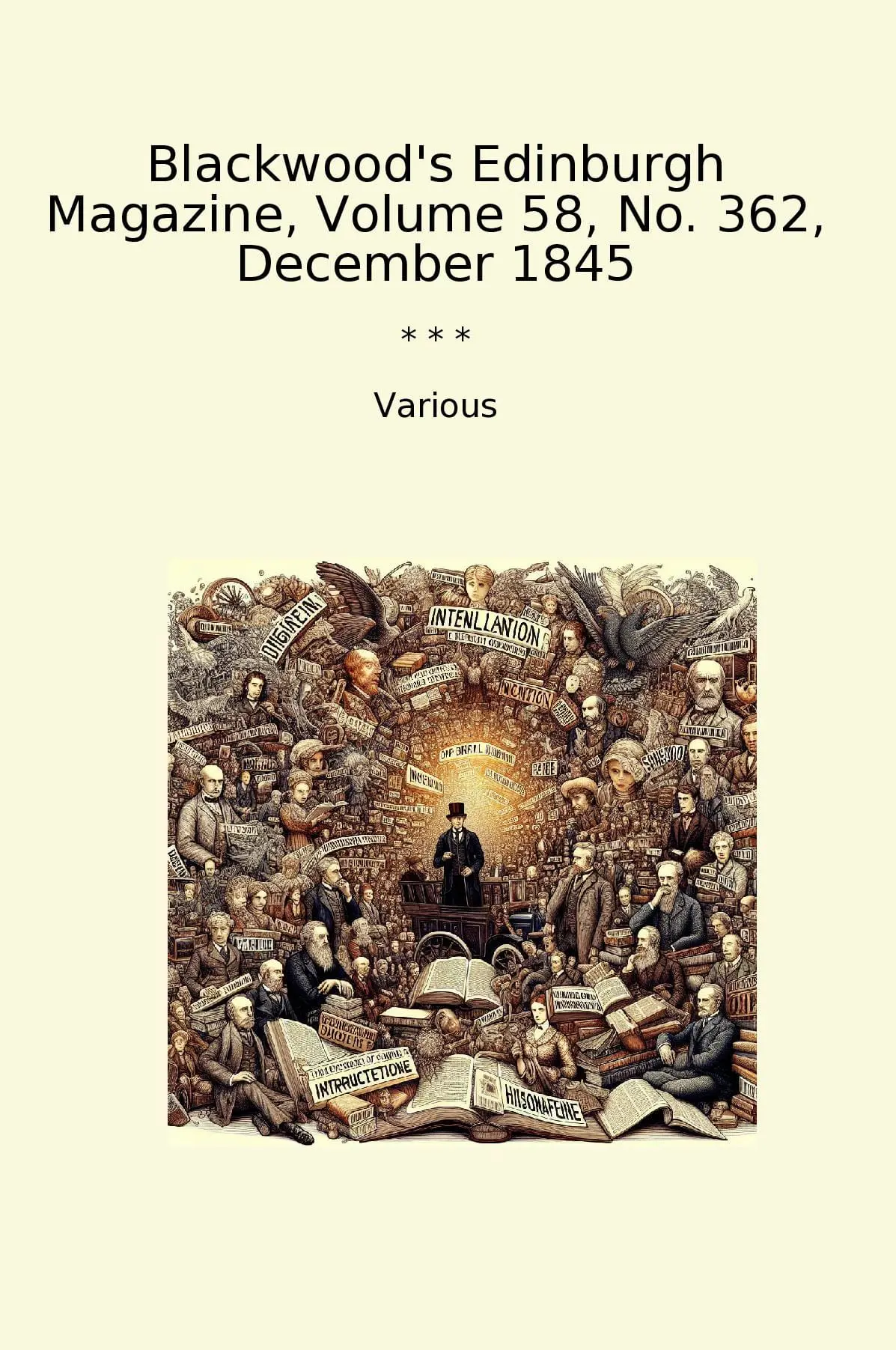 Blackwood's Edinburgh Magazine, Volume 58, No. 362, December 1845