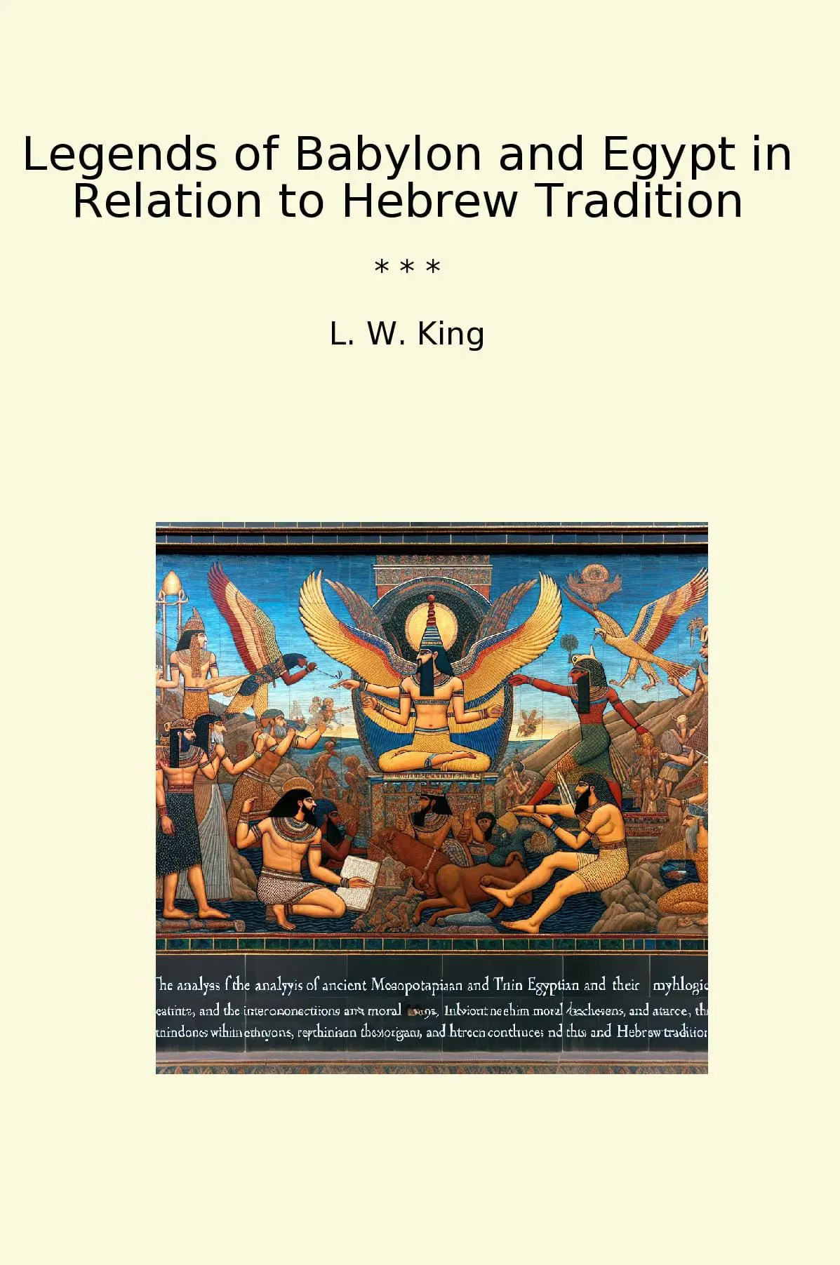 Legends of Babylon and Egypt in Relation to Hebrew Tradition