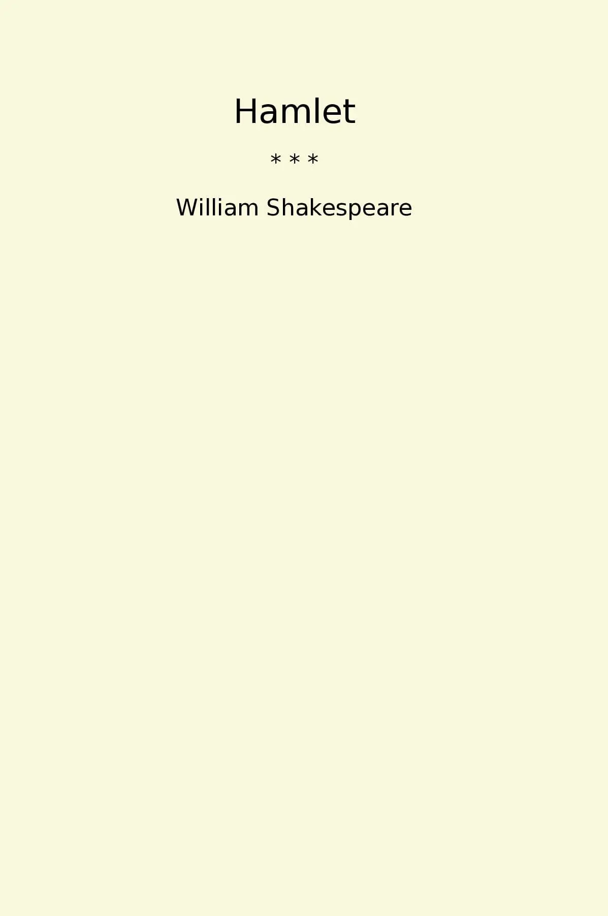 Hamlet