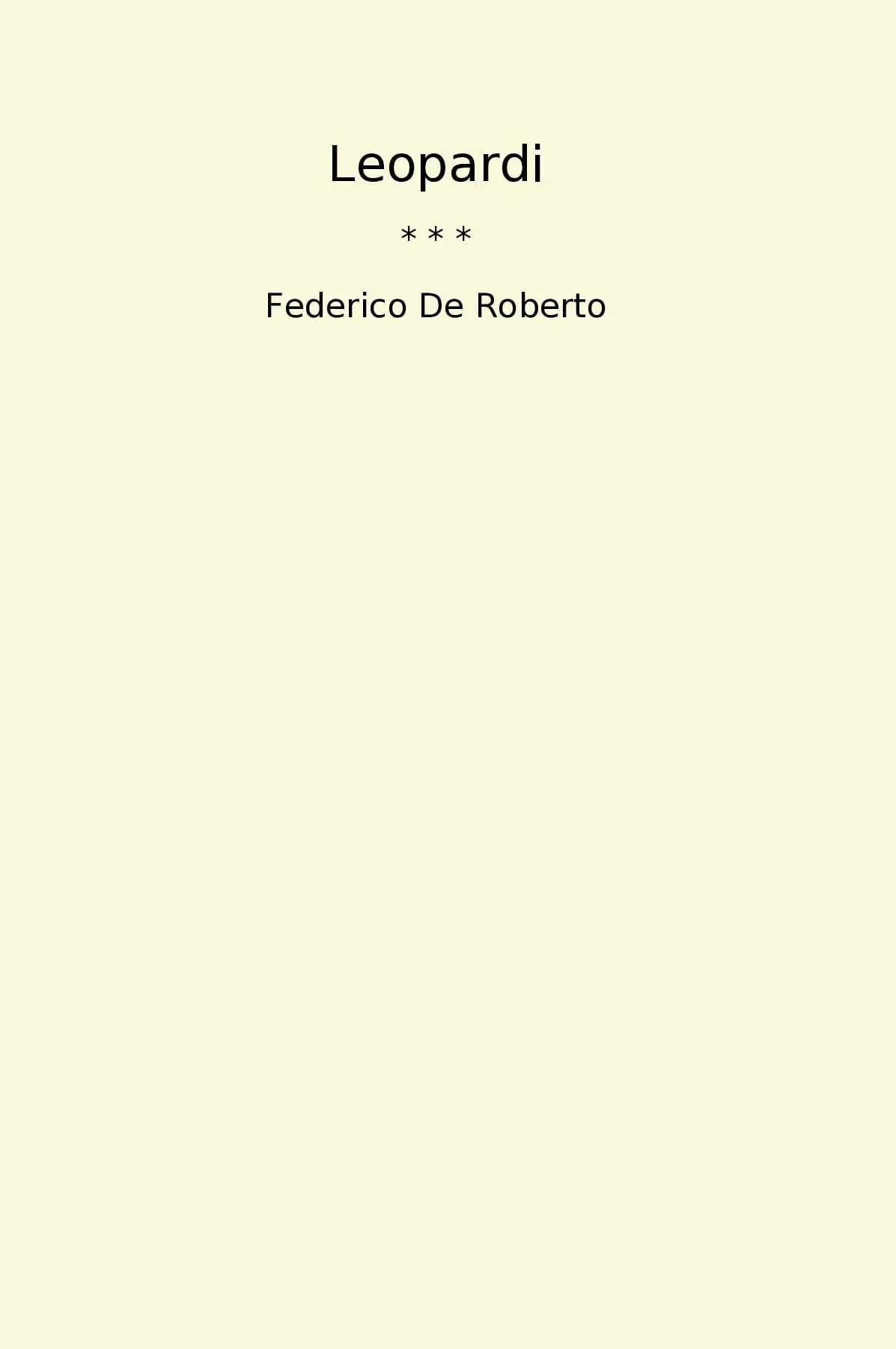 Leopardi