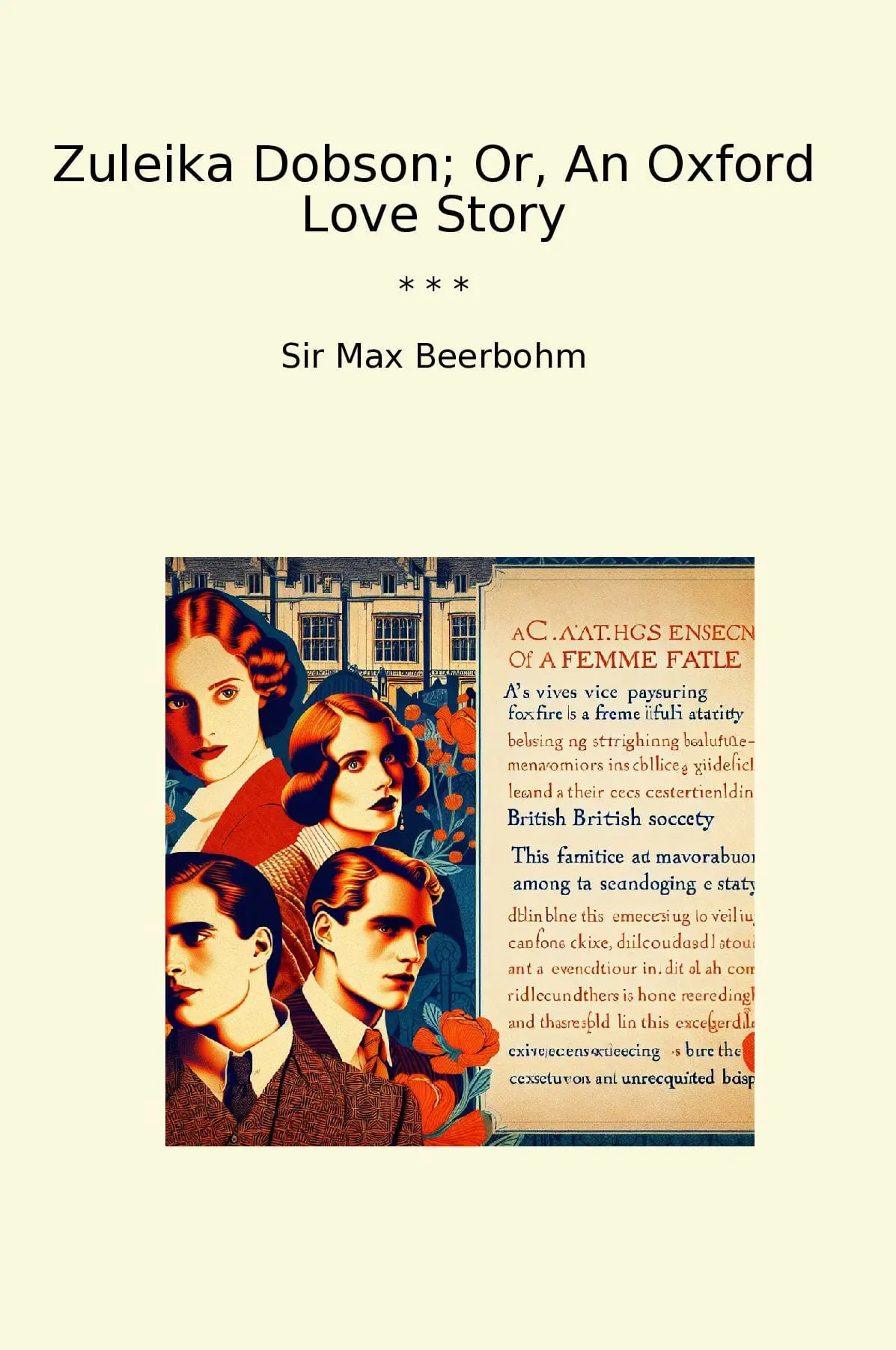 Zuleika Dobson; Or, An Oxford Love Story