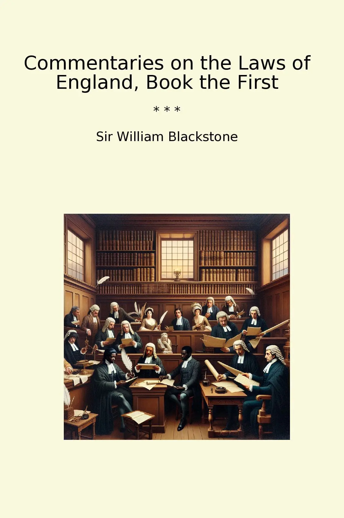 Commentaries on the Laws of England, Book the First