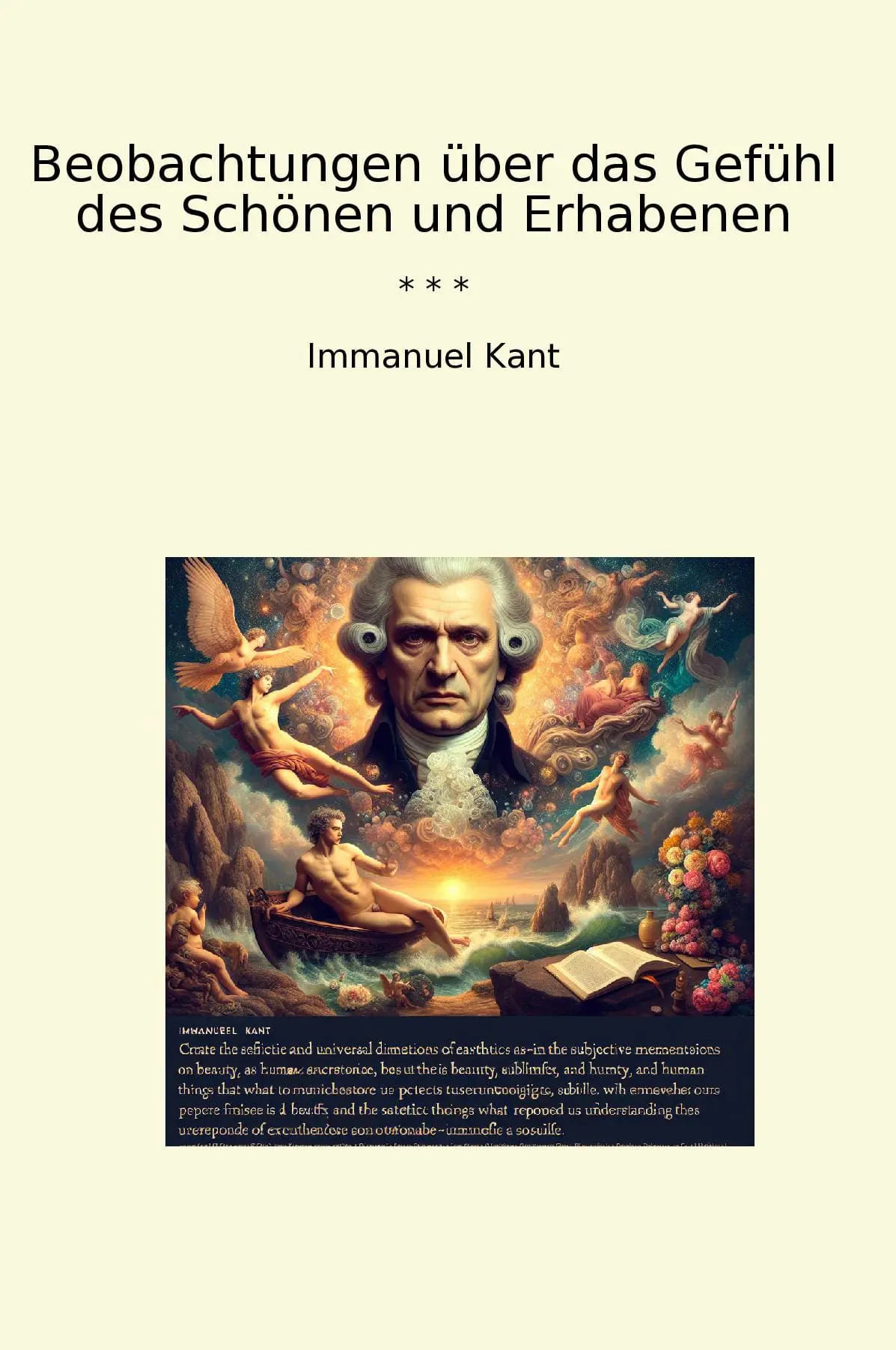 Beobachtungen über das Gefühl des Schönen und Erhabenen