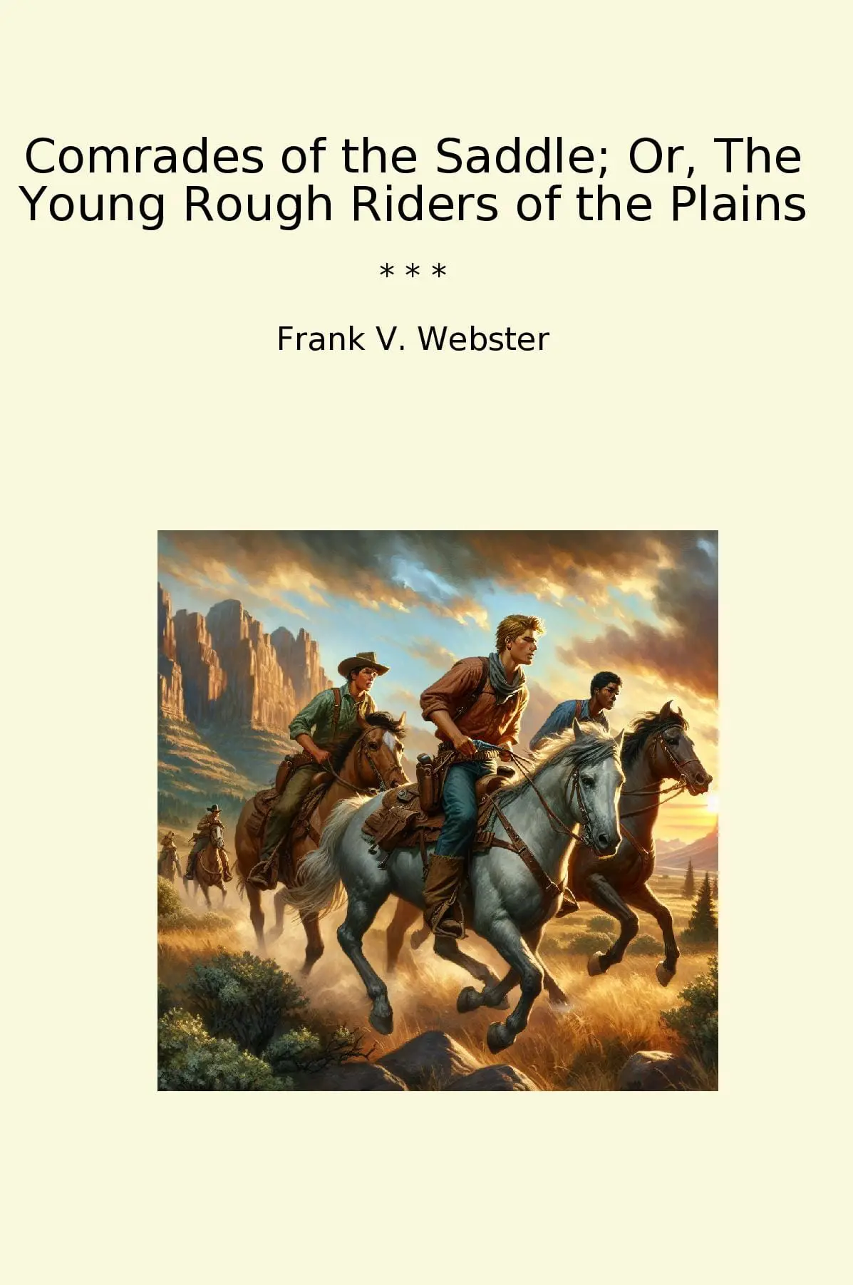 Comrades of the Saddle; Or, The Young Rough Riders of the Plains