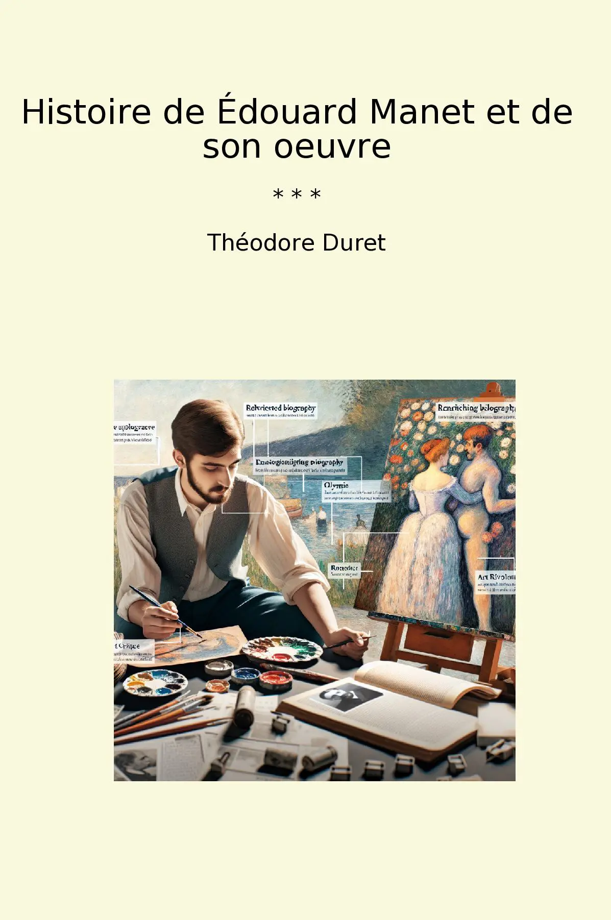 Histoire de Édouard Manet et de son oeuvre