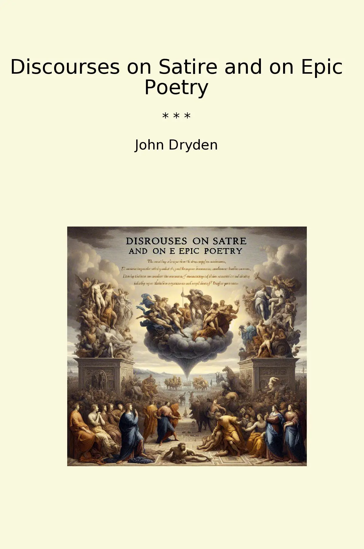 Discourses on Satire and on Epic Poetry