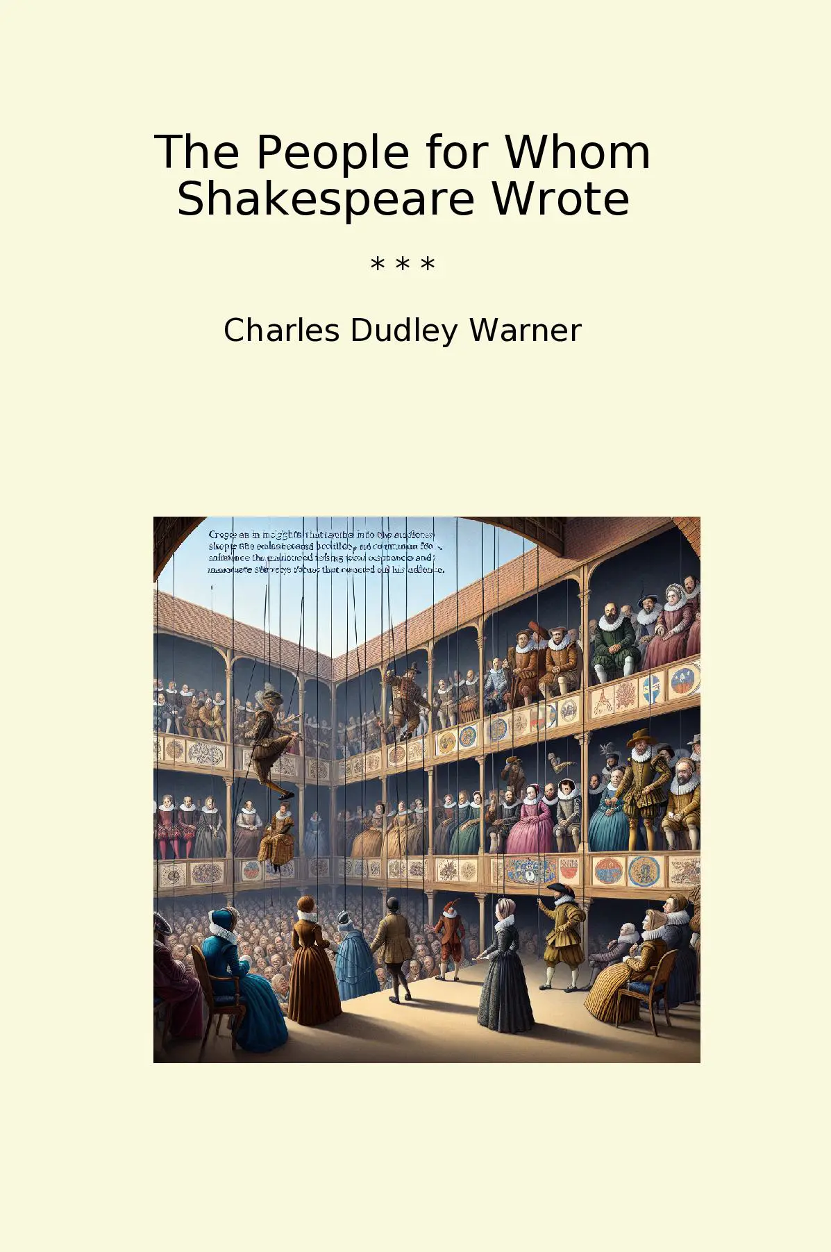 The People for Whom Shakespeare Wrote