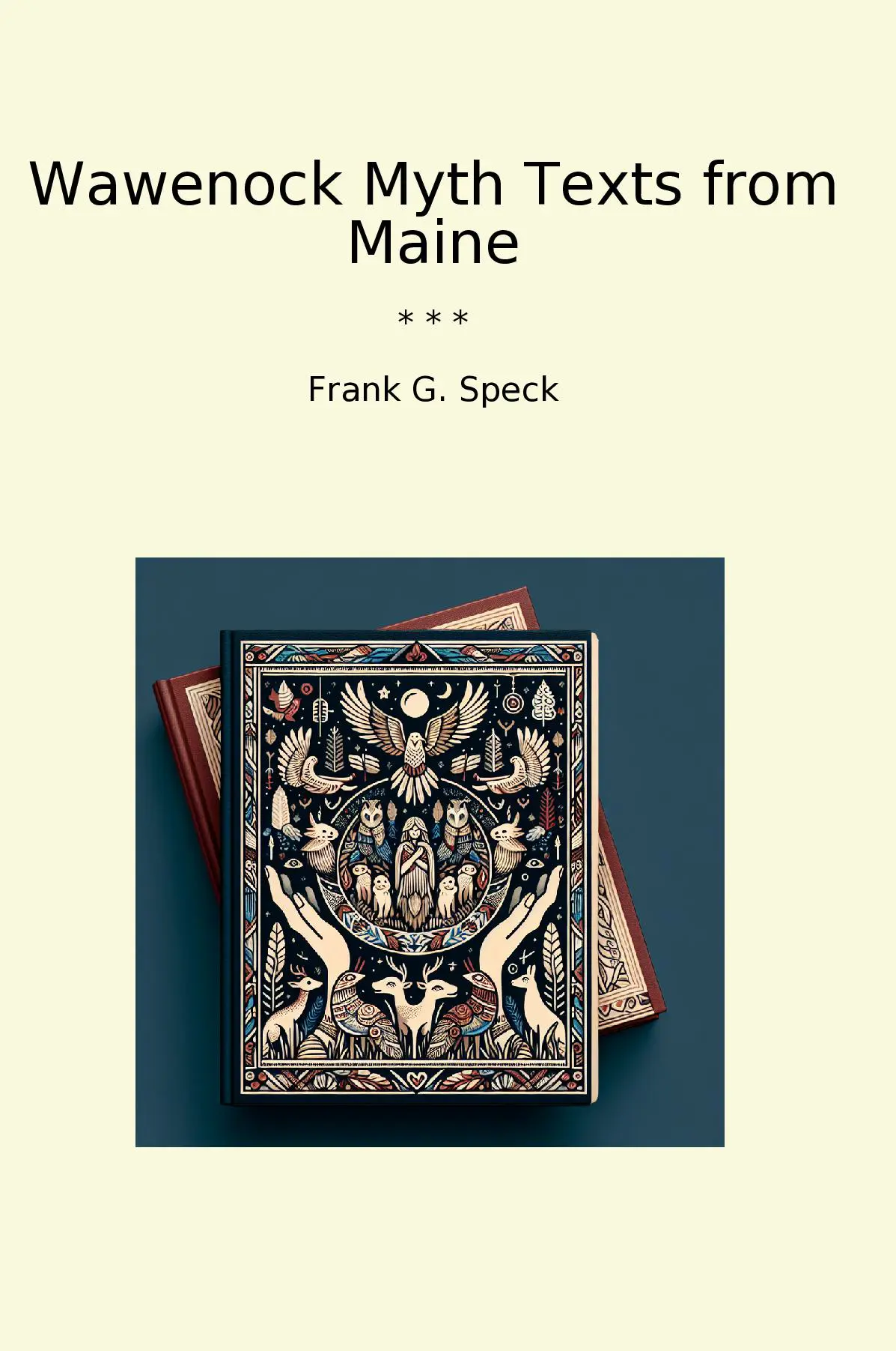 Wawenock Myth Texts from Maine