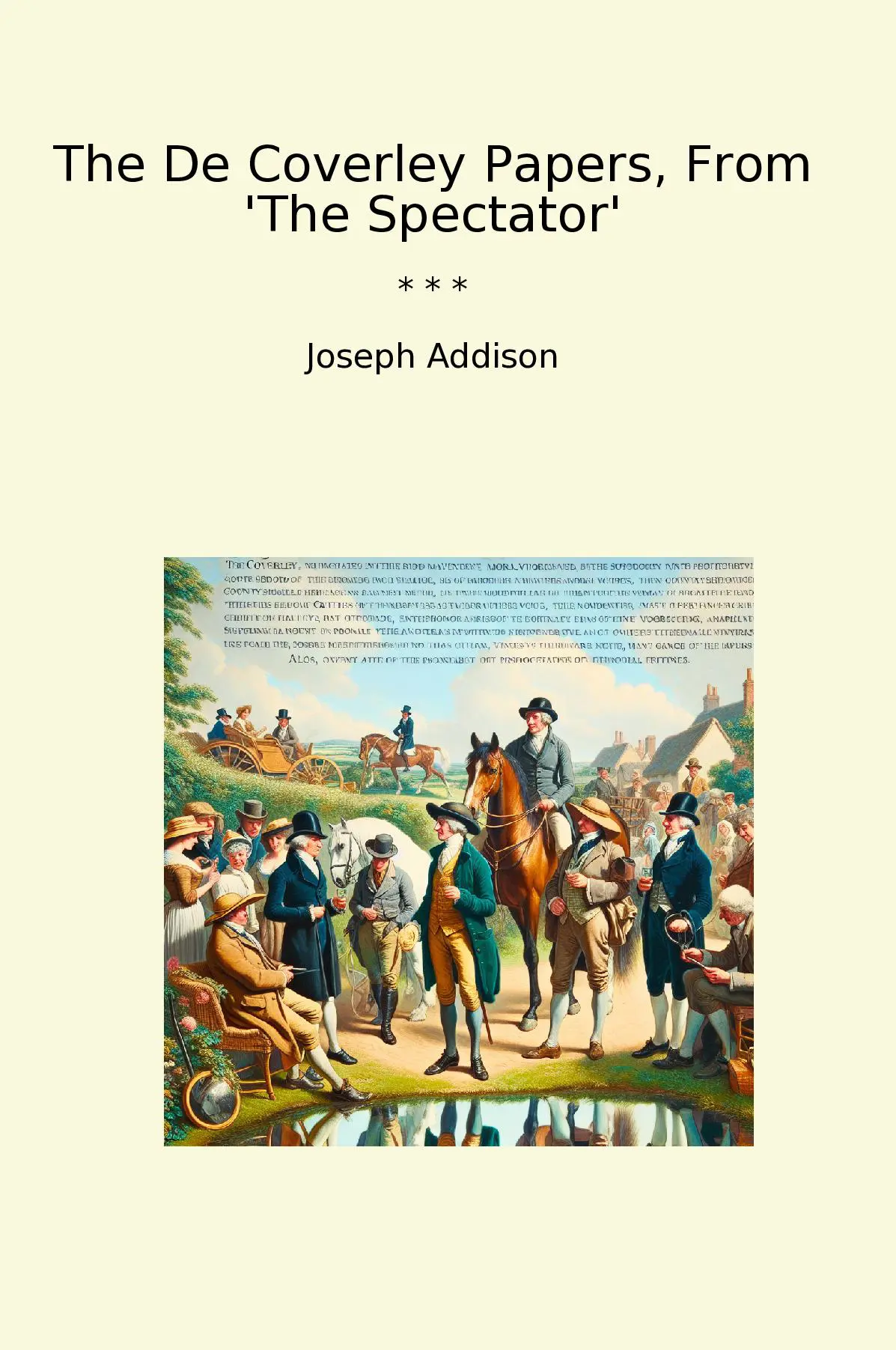 The De Coverley Papers, From 'The Spectator'