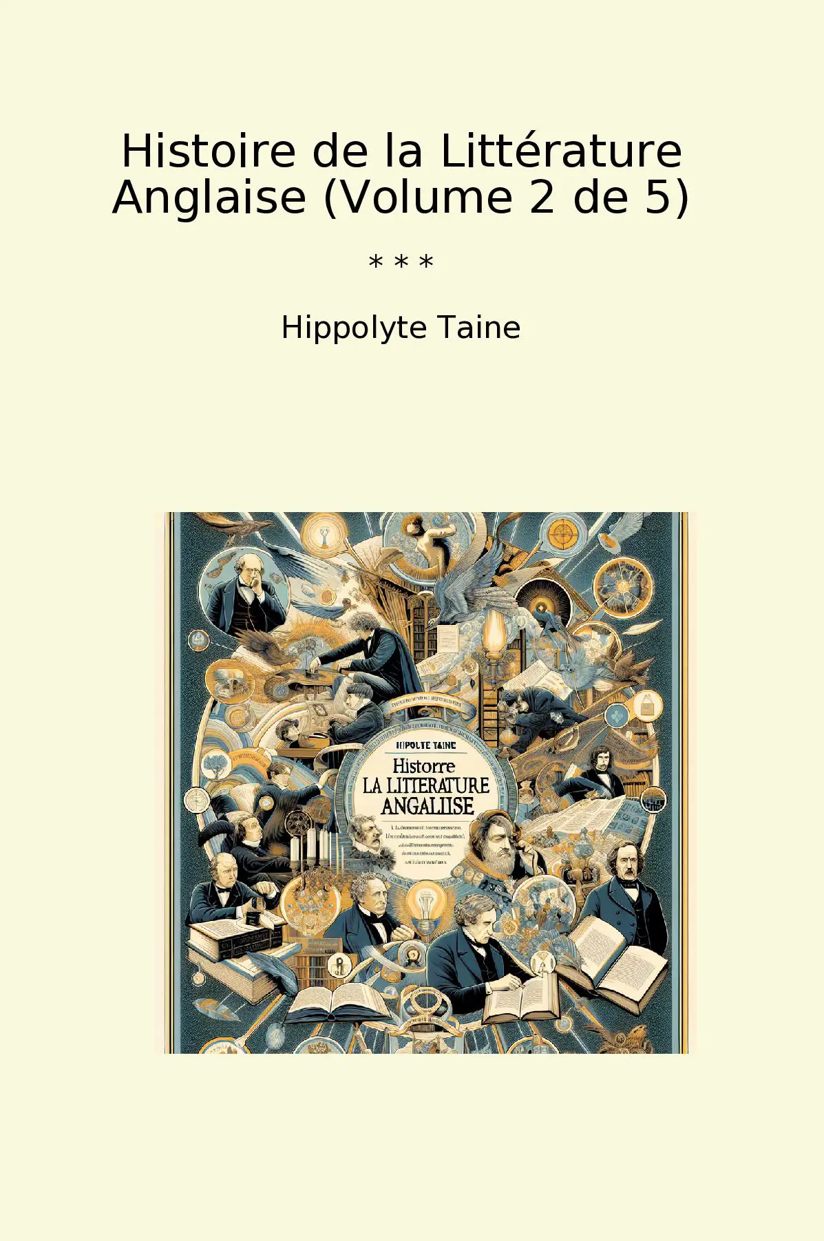 Histoire de la Littérature Anglaise (Volume 2 de 5)