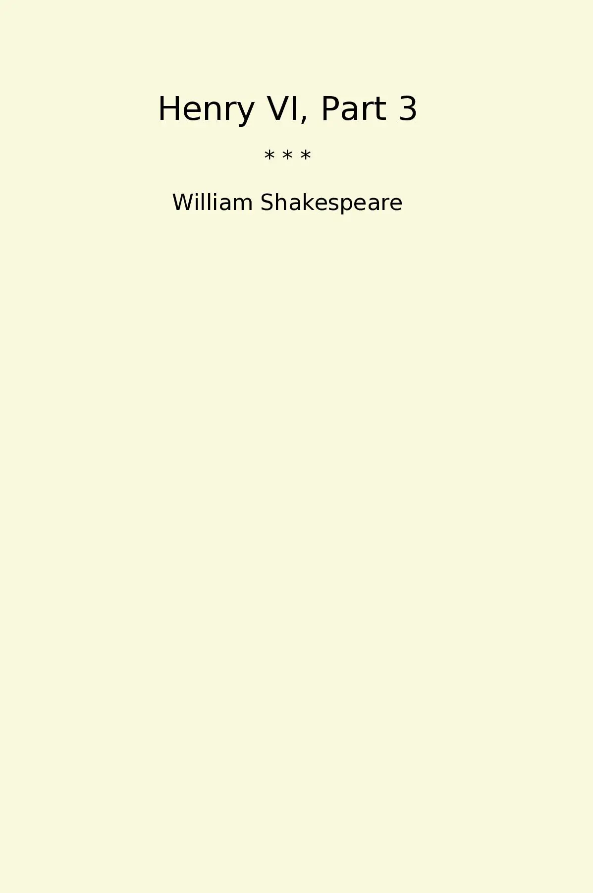 Henry VI, Part 3