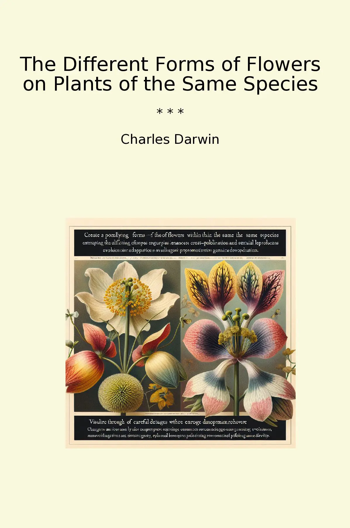 The Different Forms of Flowers on Plants of the Same Species