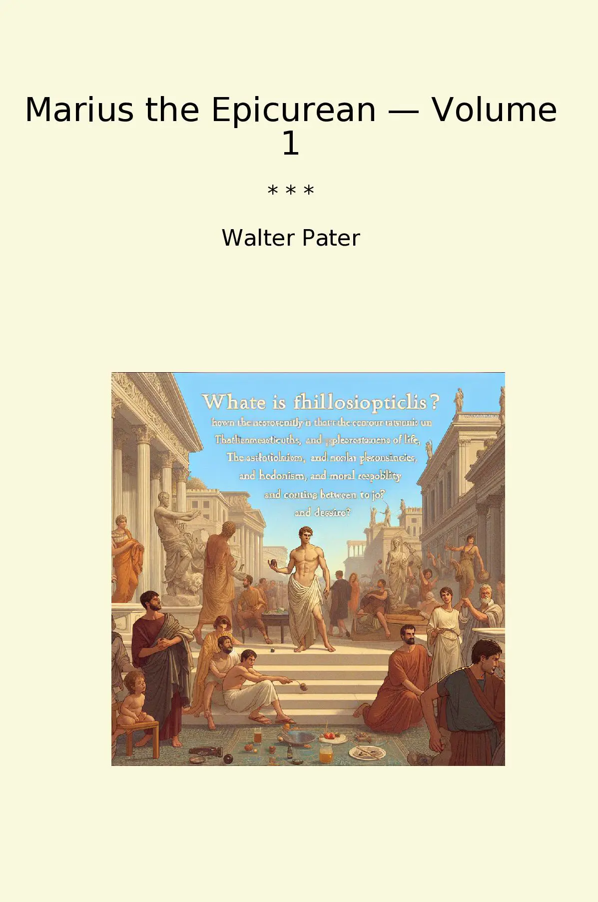 Marius the Epicurean — Volume 1