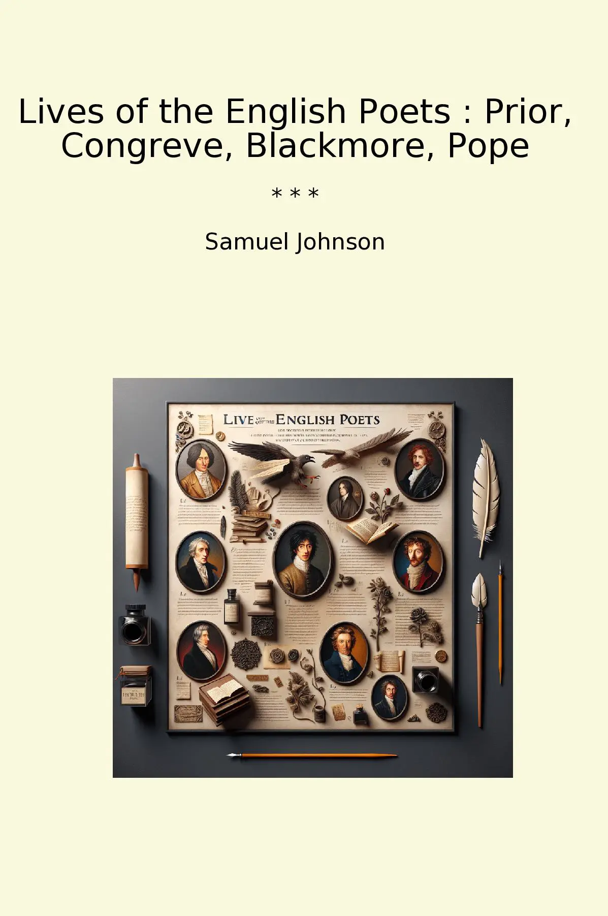 Lives of the English Poets : Prior, Congreve, Blackmore, Pope