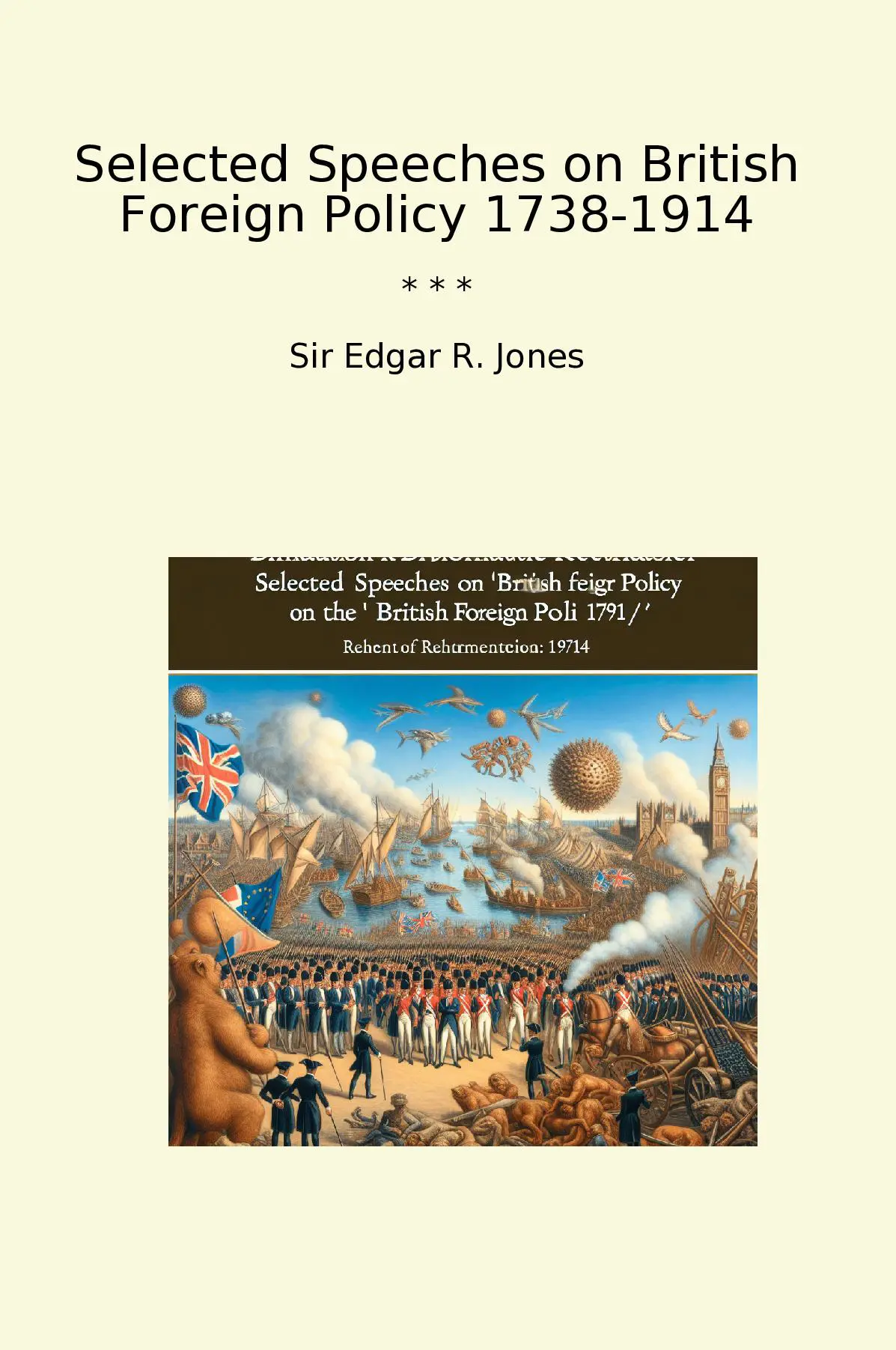 Selected Speeches on British Foreign Policy 1738-1914