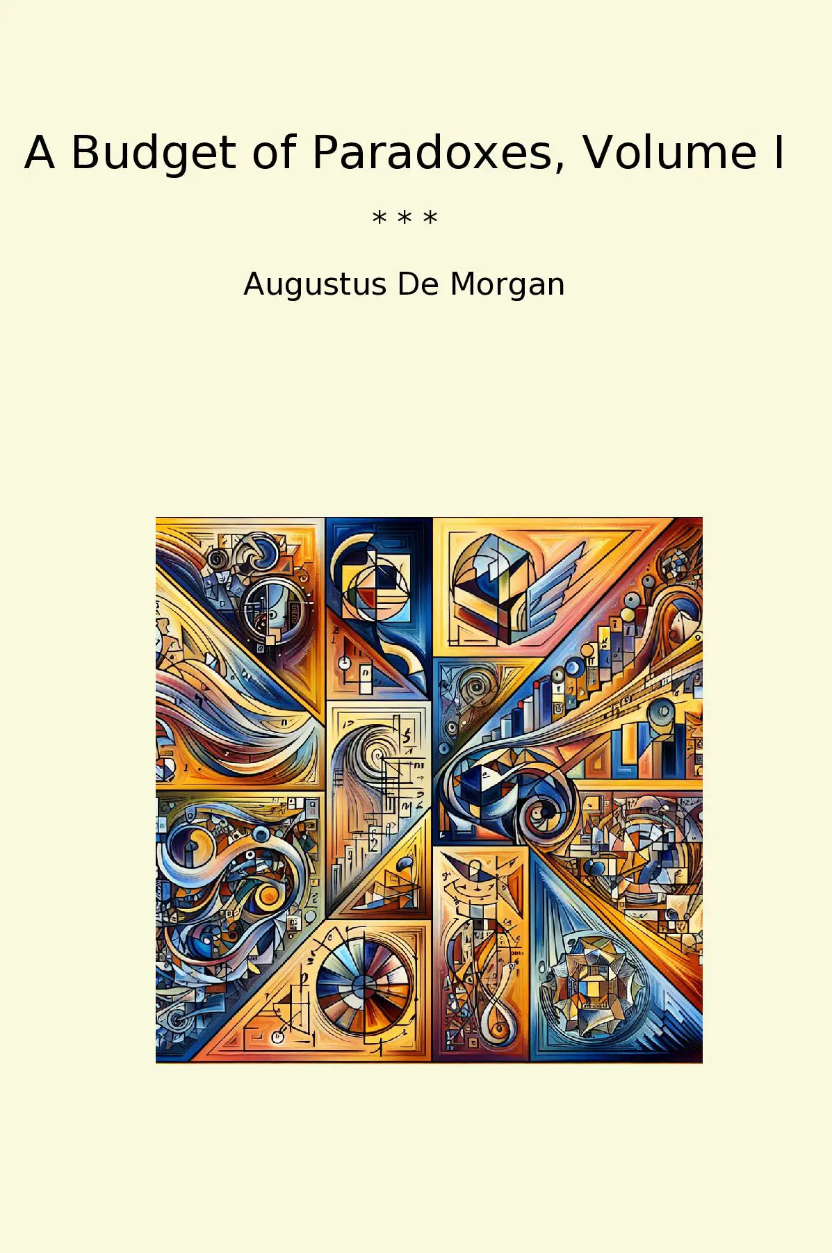 A Budget of Paradoxes, Volume I