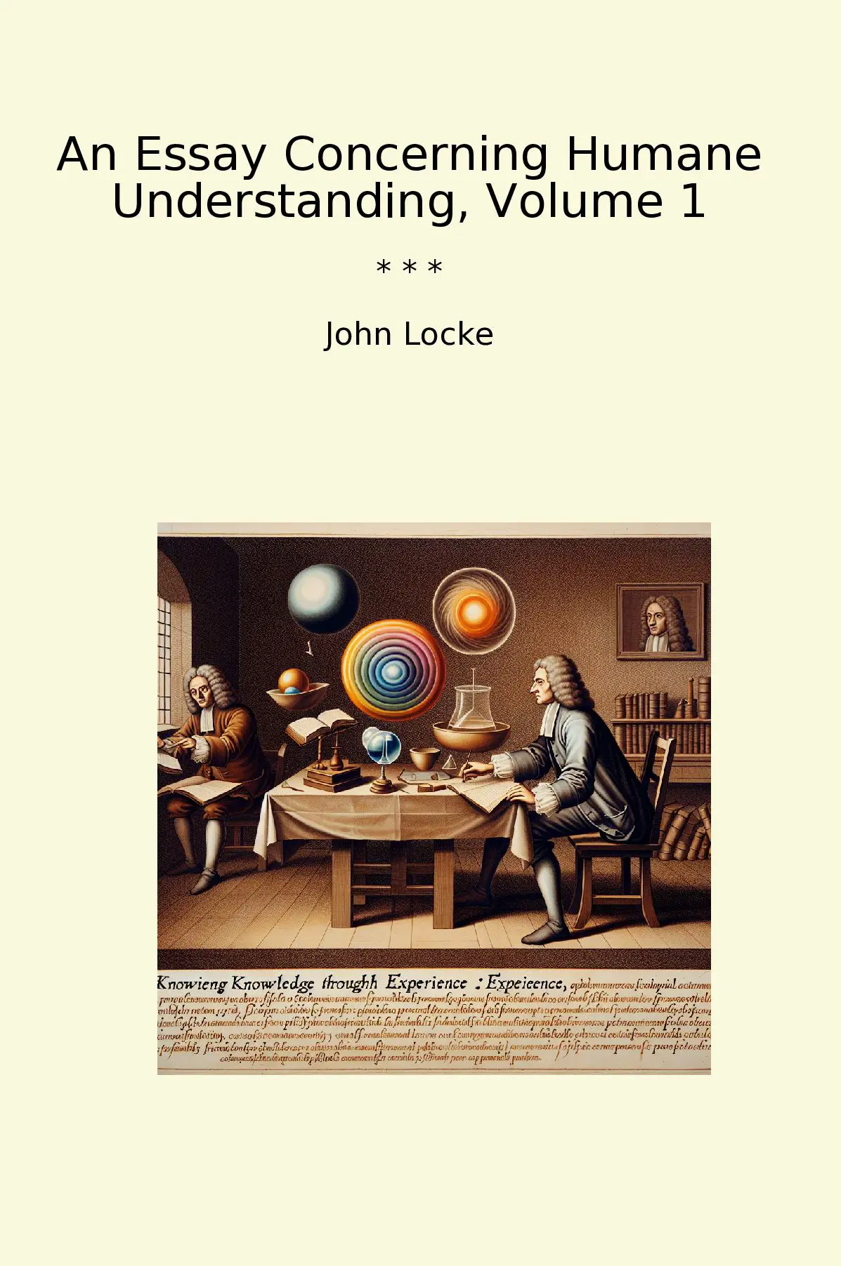 An Essay Concerning Humane Understanding, Volume 1
