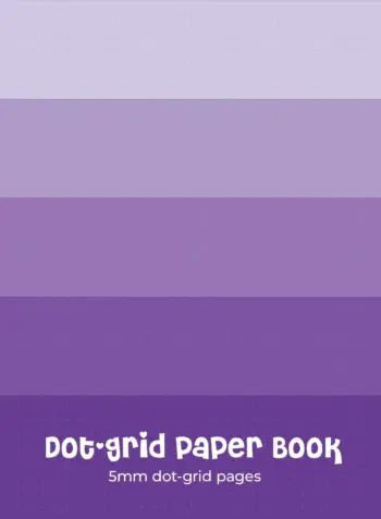 Dot Grid Paper Book - Purple