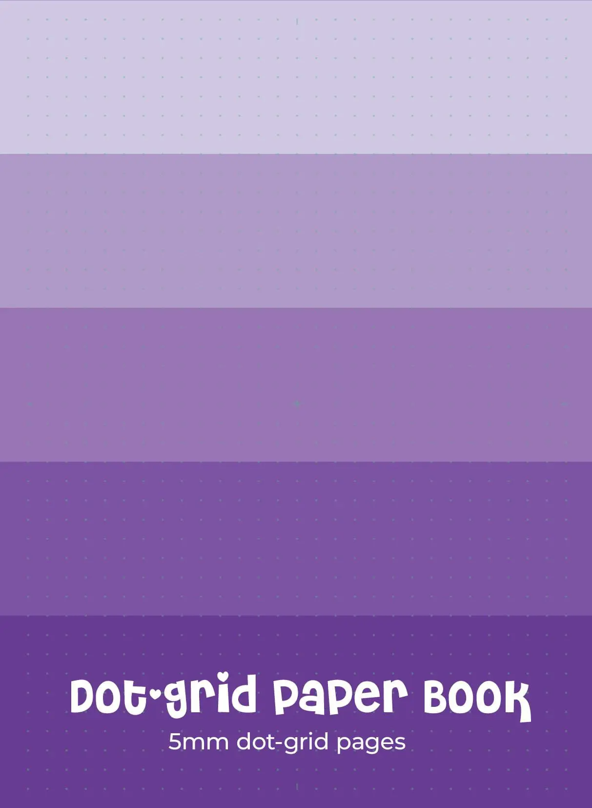 Dot Grid Paper Book - Purple
