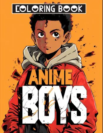 Anime Boys Coloring Book