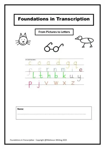 Foundations in Transcription- From Pictures to Letters