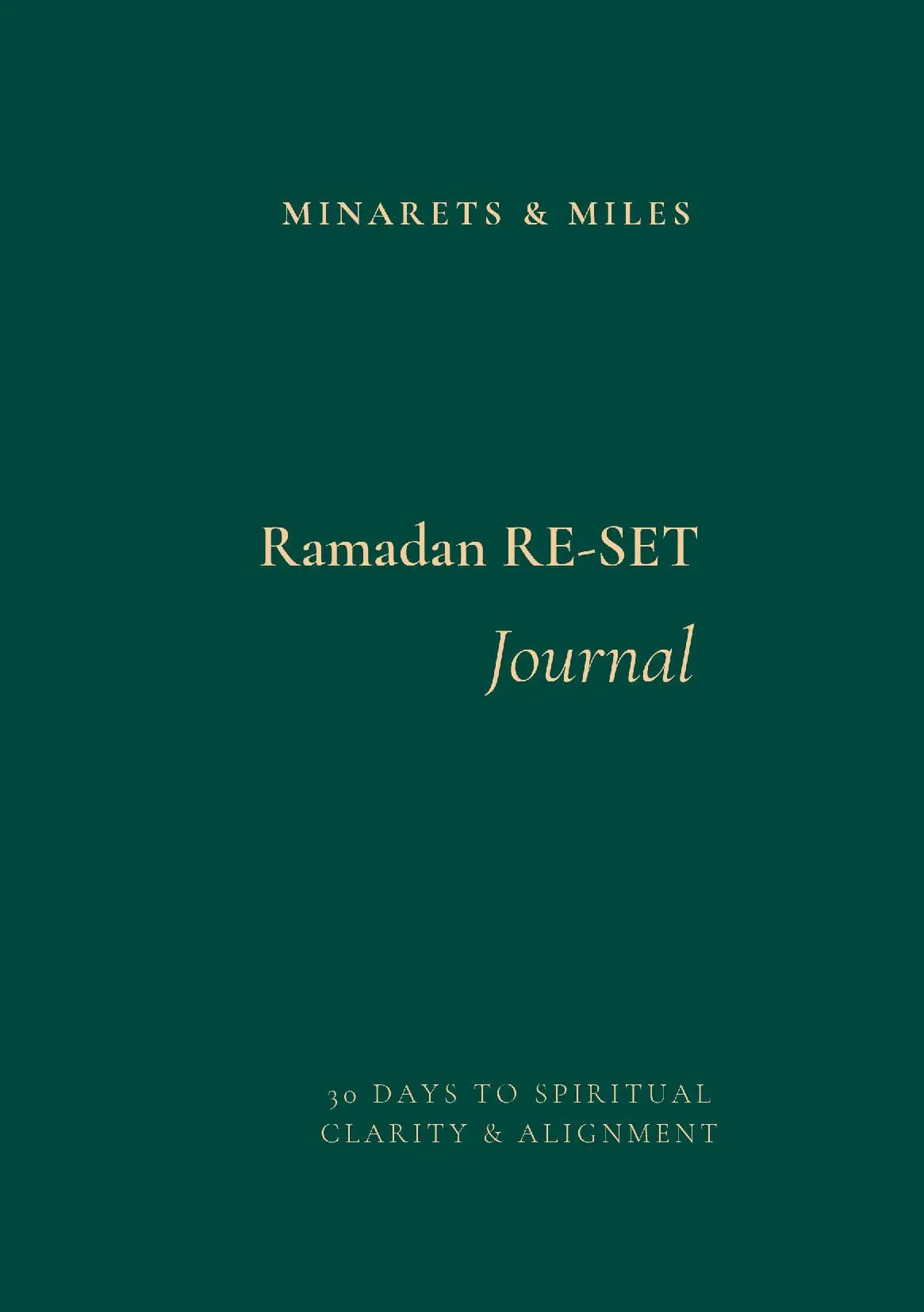 Ramadan RE-SET Journal