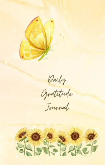 Sunflowers & Butterfly - Daily Gratitude Journal
